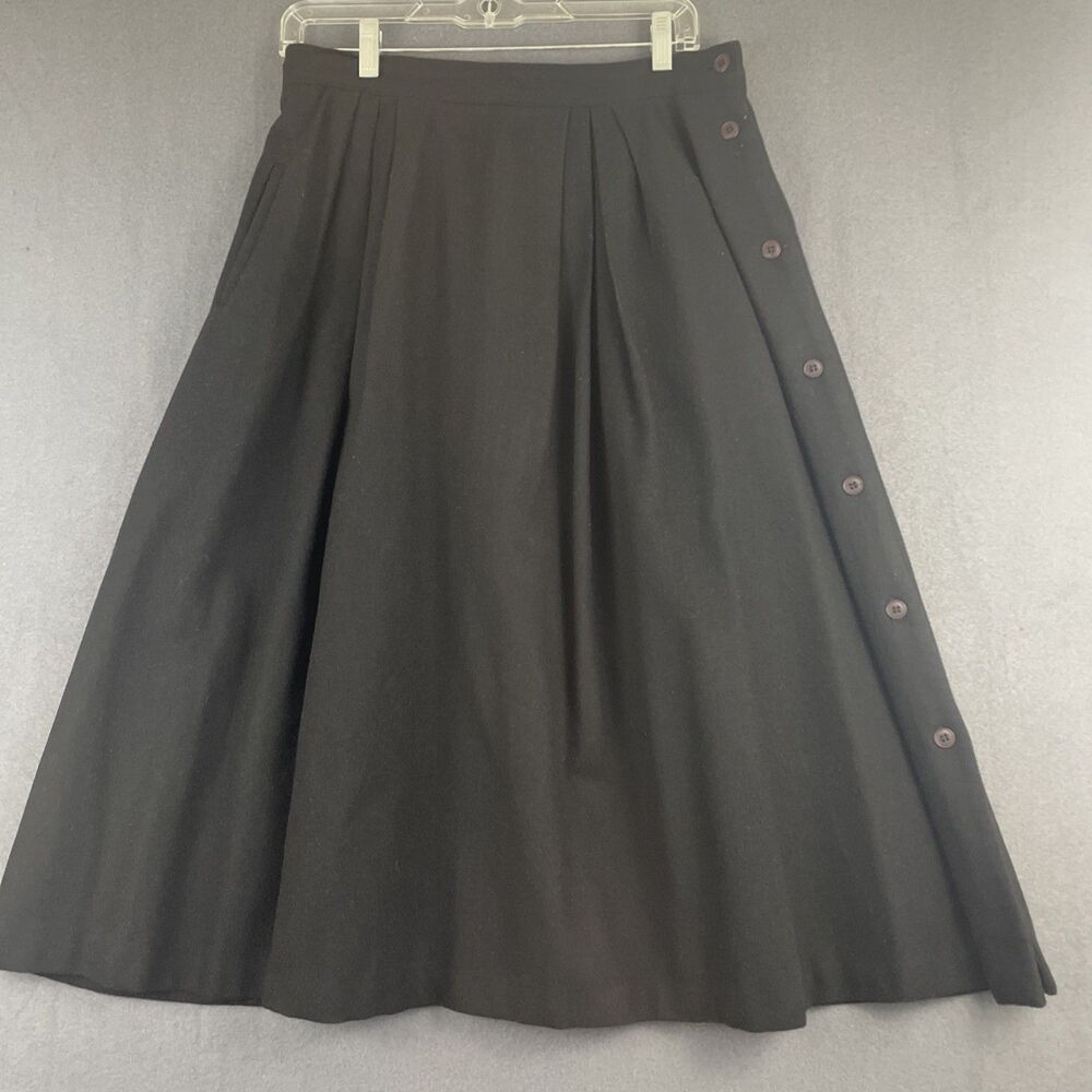 VTG Claude Wool Blend A Line Skirt Women’s 14 Classic Professional